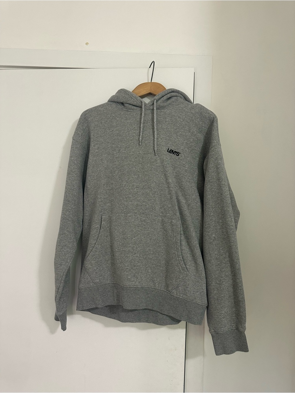 Levi's Gray Hoodie with Embroidered Logo